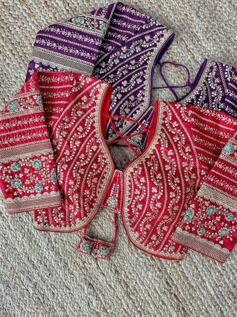 Designer Karishma 21 Inch Long Sleeves Bridal Blouse