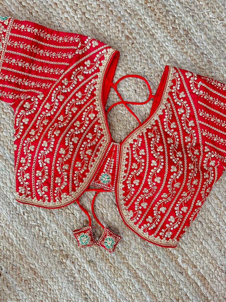 Designer Karishma 21 Inch Long Sleeves Bridal Blouse