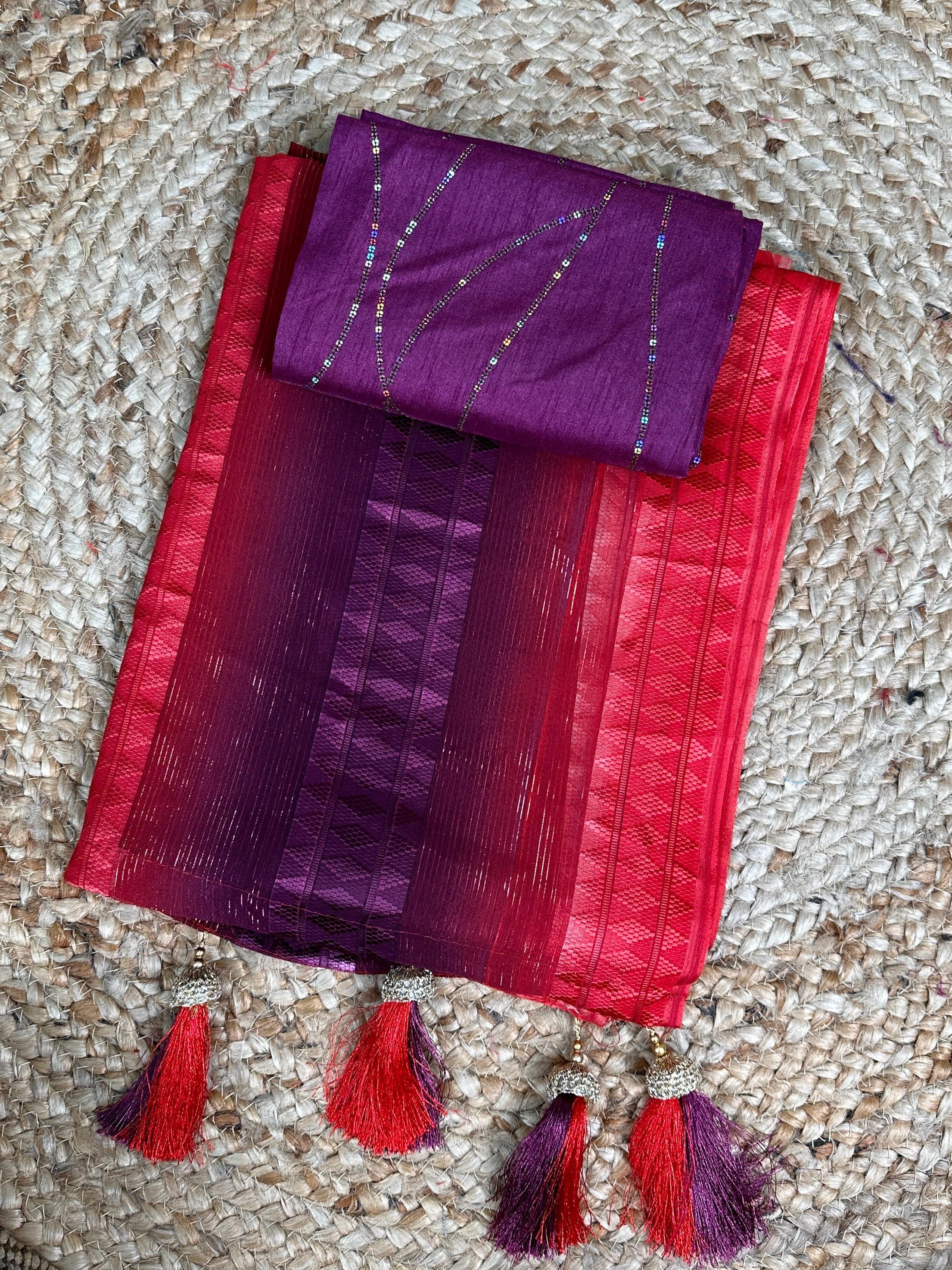 Beautiful Premium Georgette Self Jacquard Saree (899x6)