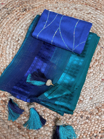 Beautiful Premium Georgette Self Jacquard Saree (899x6)