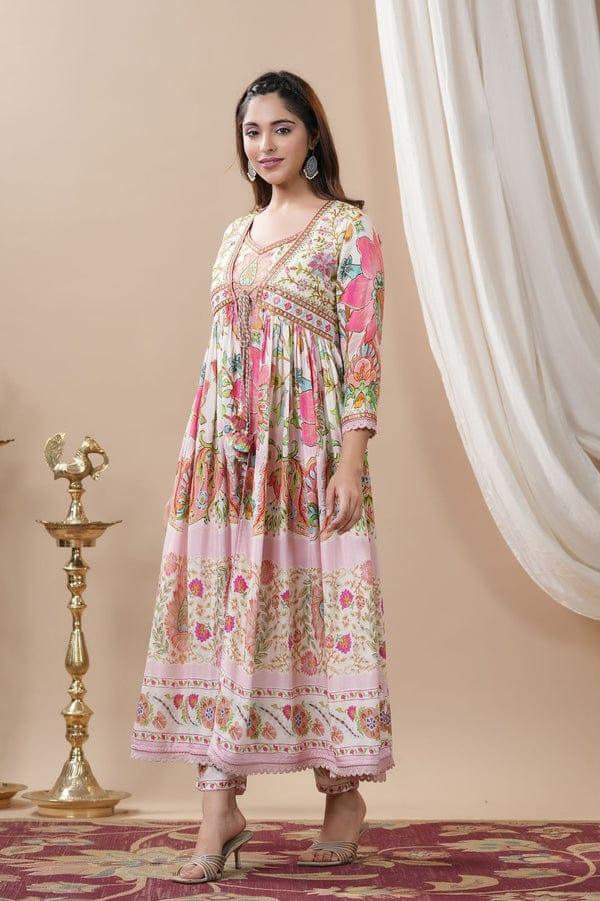 Designer Premium Rajwadi Shurg Pure Cotton 60 60 Suit