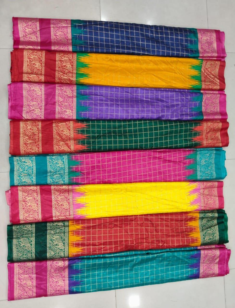 Beautiful Premium Patola Hevy Dola Silk Saree  (550x8)