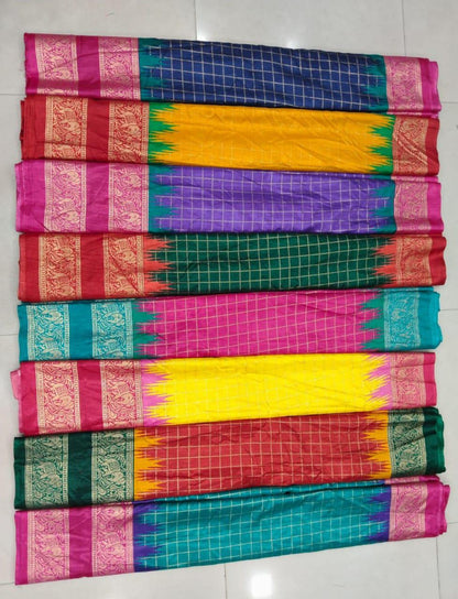 Beautiful Premium Patola Hevy Dola Silk Saree  (550x8)