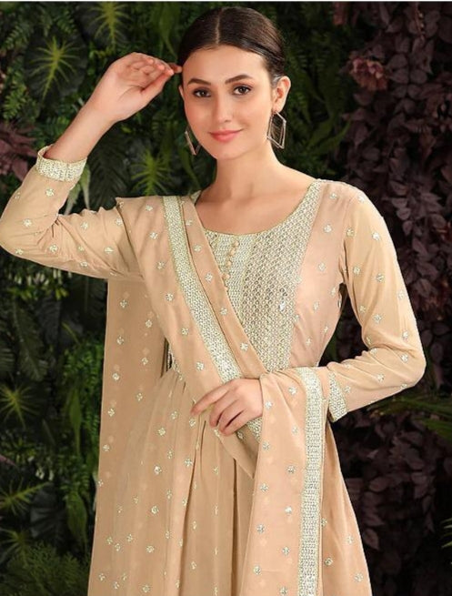Tradional Wear Pur Georgette Pakistani Suits