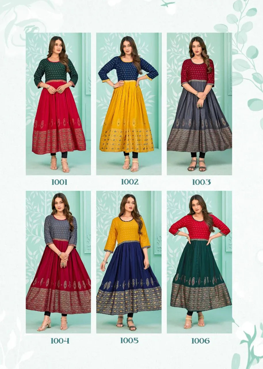 Nayanthara V-5 Gown Pattern Kurti (699x06)