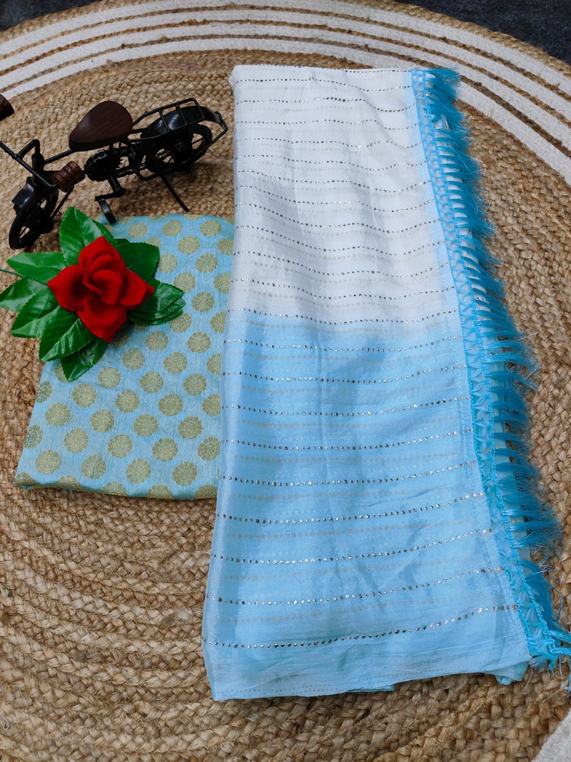 Pankhi Heavy Chanderi Silk With Jac Work Design 423