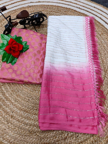 Pankhi Heavy Chanderi Silk With Jac Work Design 423