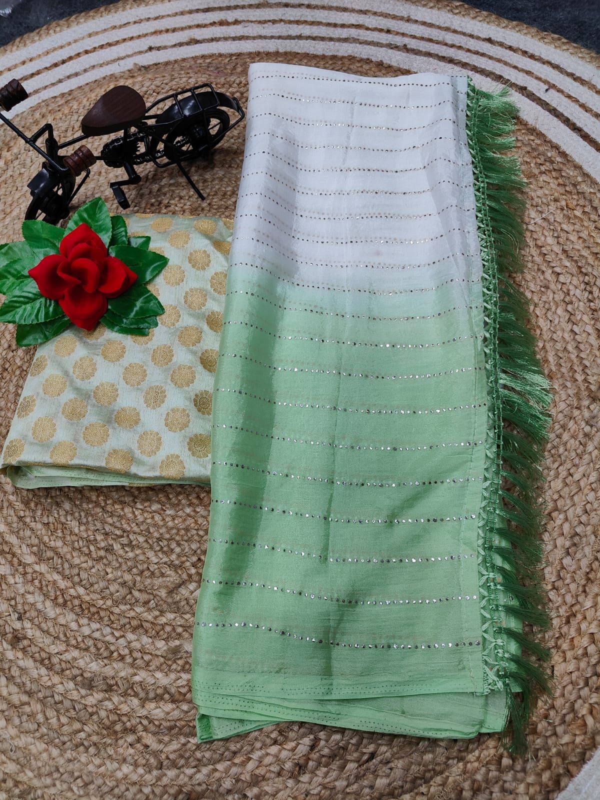 Pankhi Heavy Chanderi Silk With Jac Work Design 423