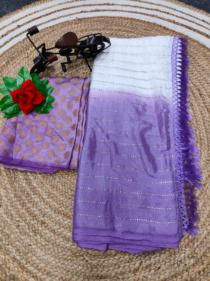Pankhi Heavy Chanderi Silk With Jac Work Design 423