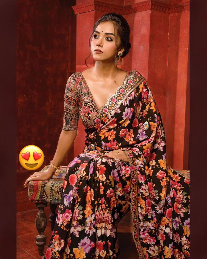 Beautiful Designer Soft Georgette Prachi Digital Print Saree