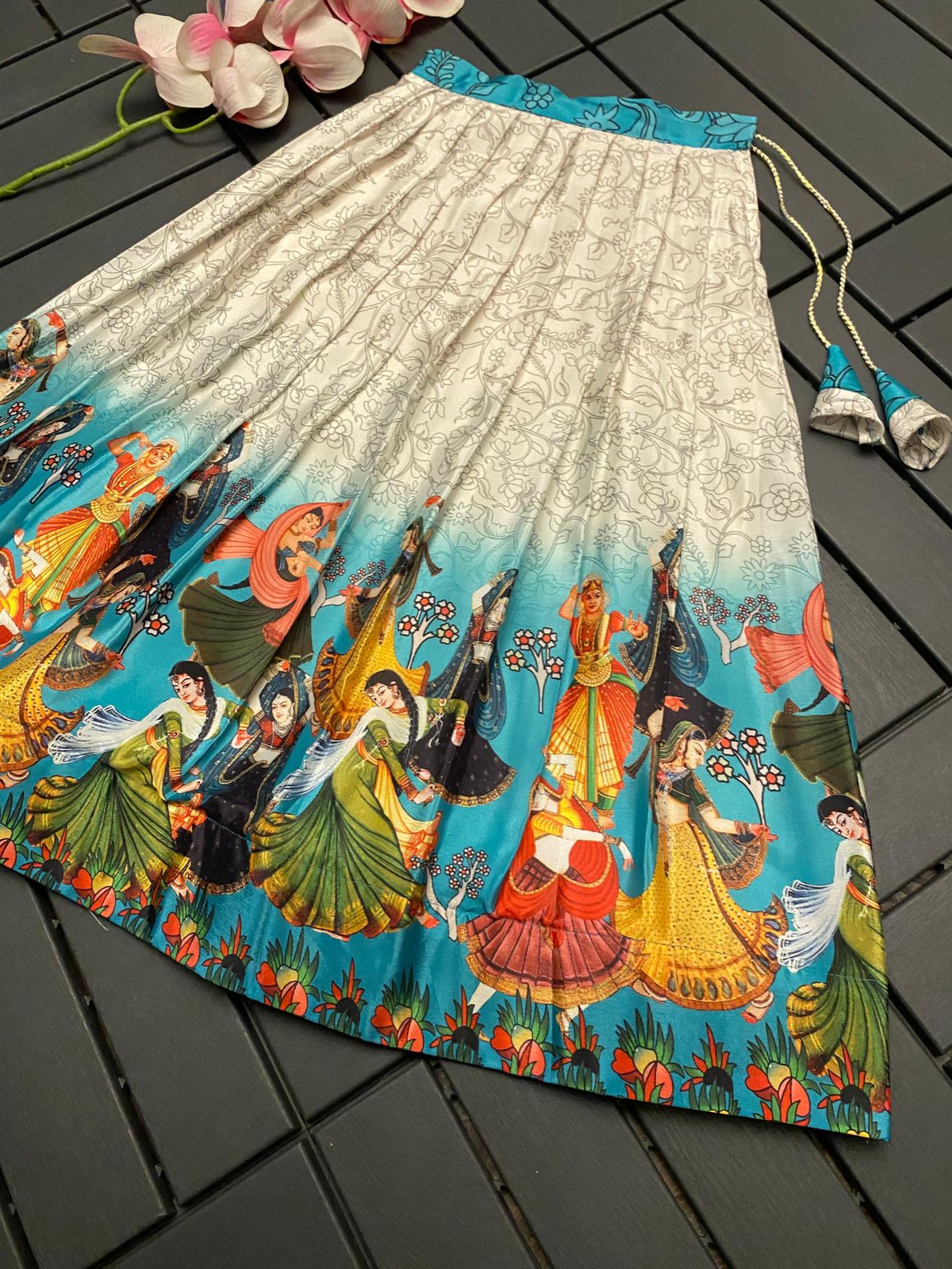 Beautiful Designer Kids Crop Top Lehenga Choli