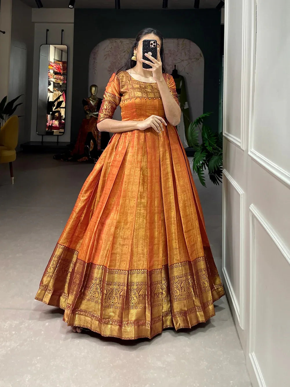 Beautiful Kanjivaram &amp; Zari weaving Gwon 5311