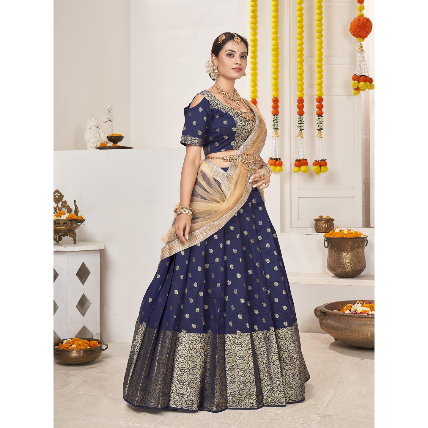 Beautiful Designer Premium Banarasi Lehenga Choli