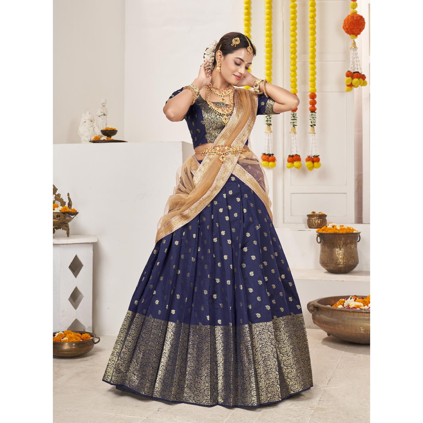 Beautiful Designer Premium Banarasi Lehenga Choli