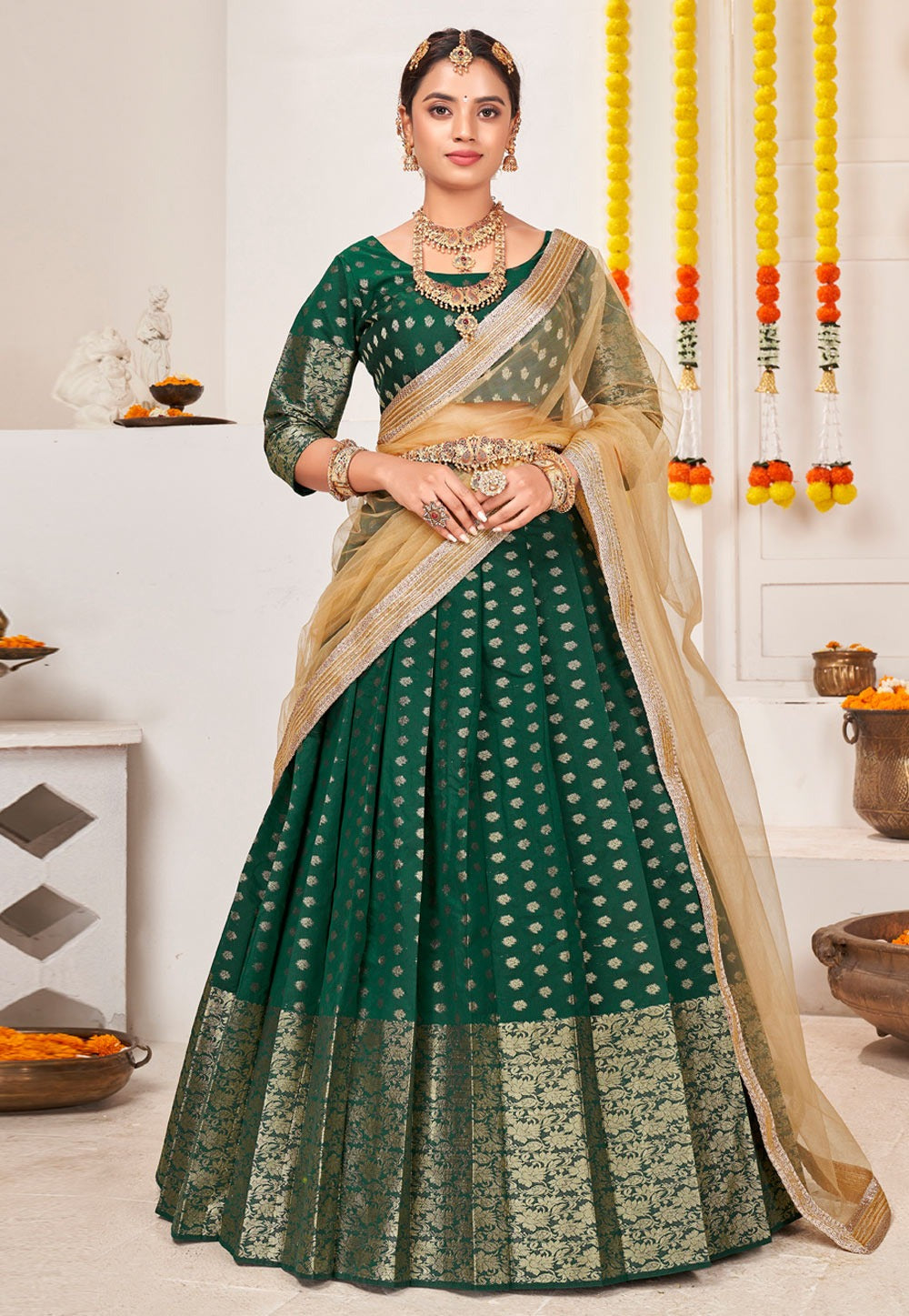 Beautiful Designer Premium Banarasi Lehenga Choli