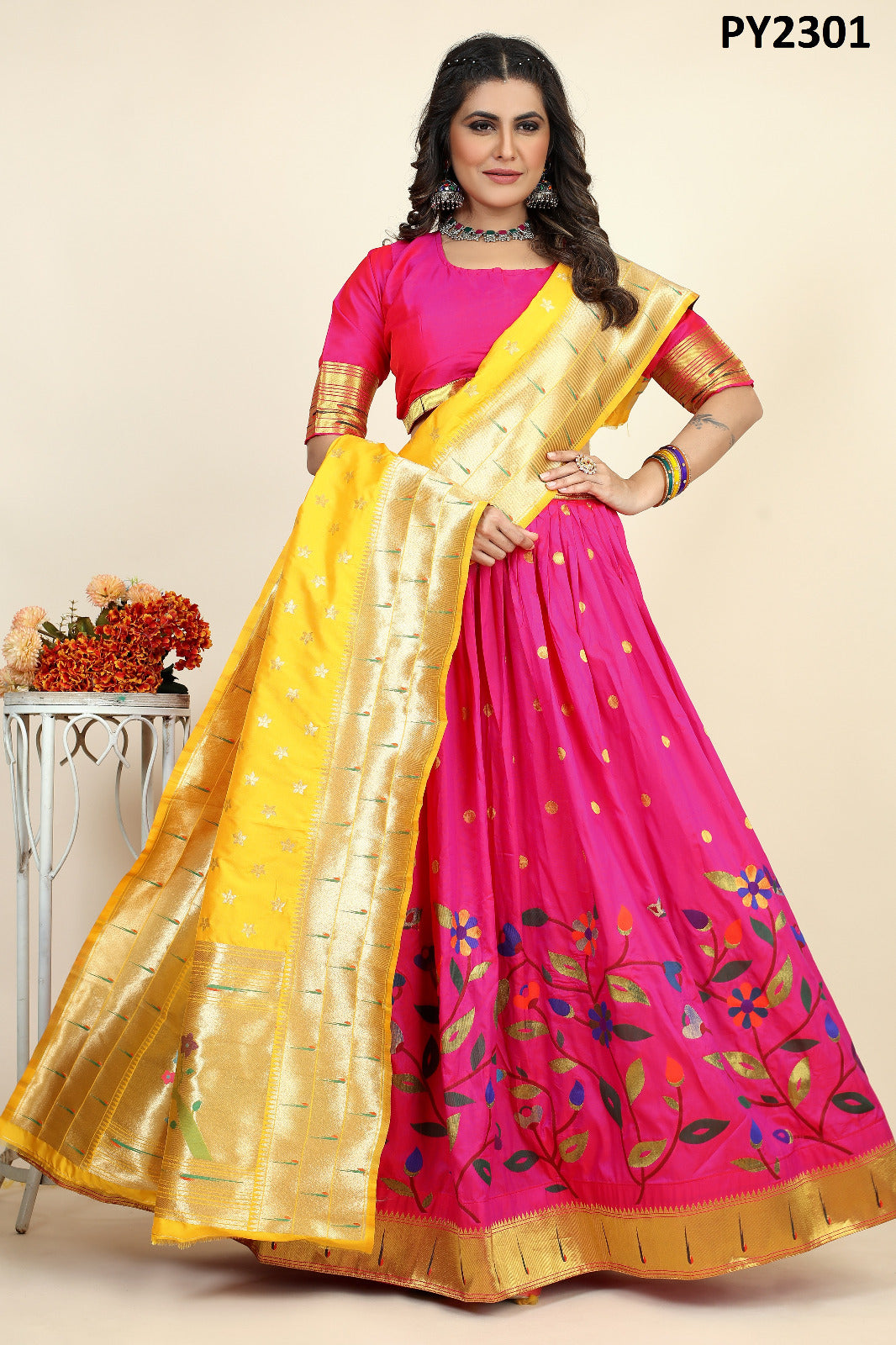 Beautiful Designer Traditional Banarasi Lehenga choli.