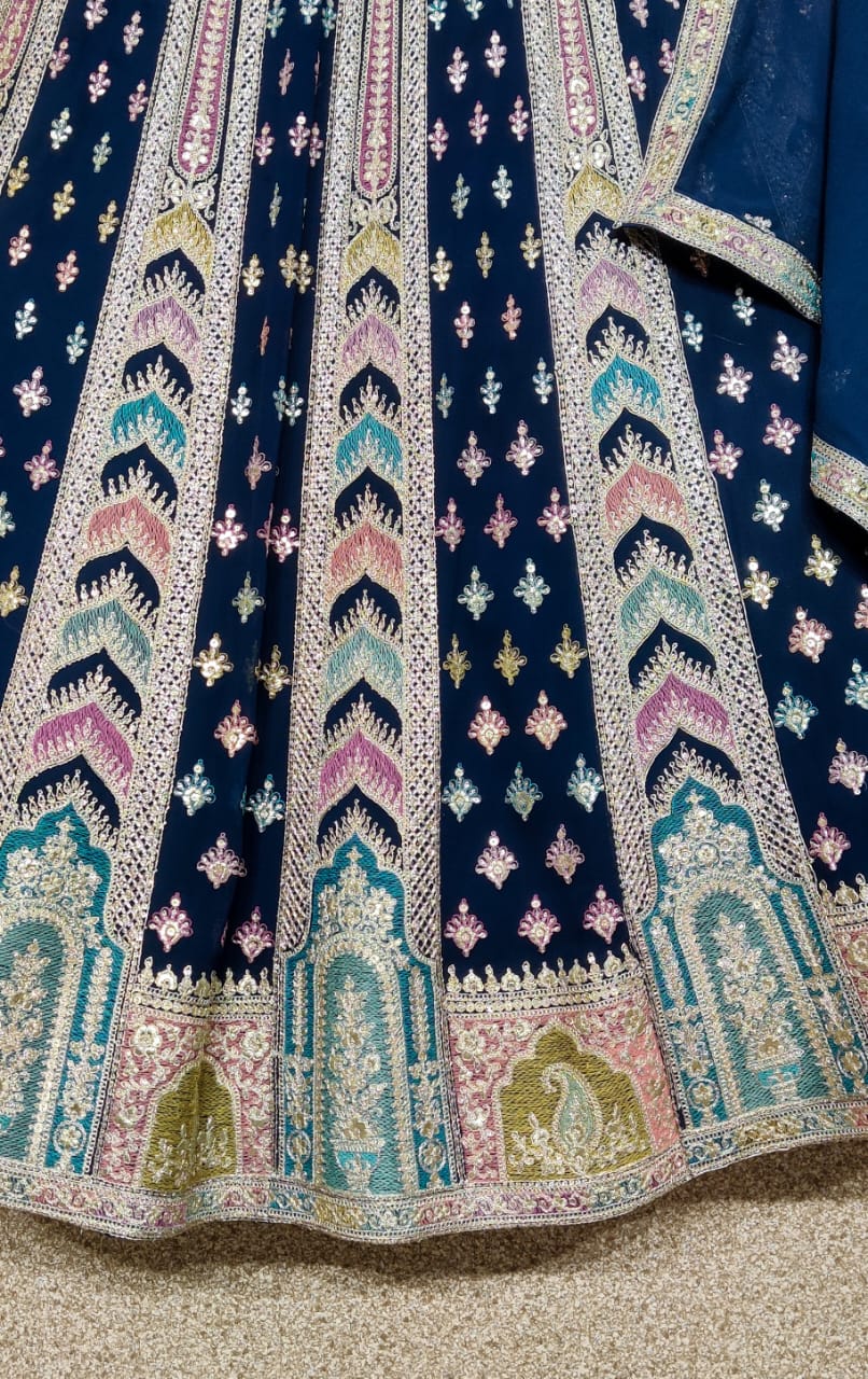 Wedding Designer Heavy Pure Georgette Lehenga Choli
