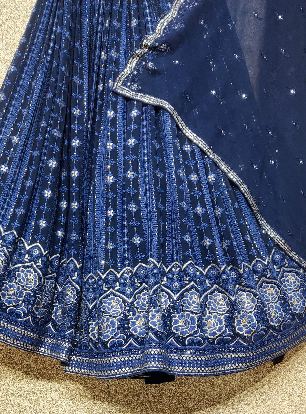 Wedding Designer Heavy Pure Georgette Lehenga Choli