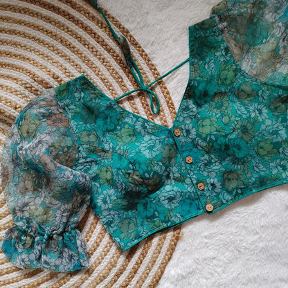 Beautiful Designer Organza silk Blouse