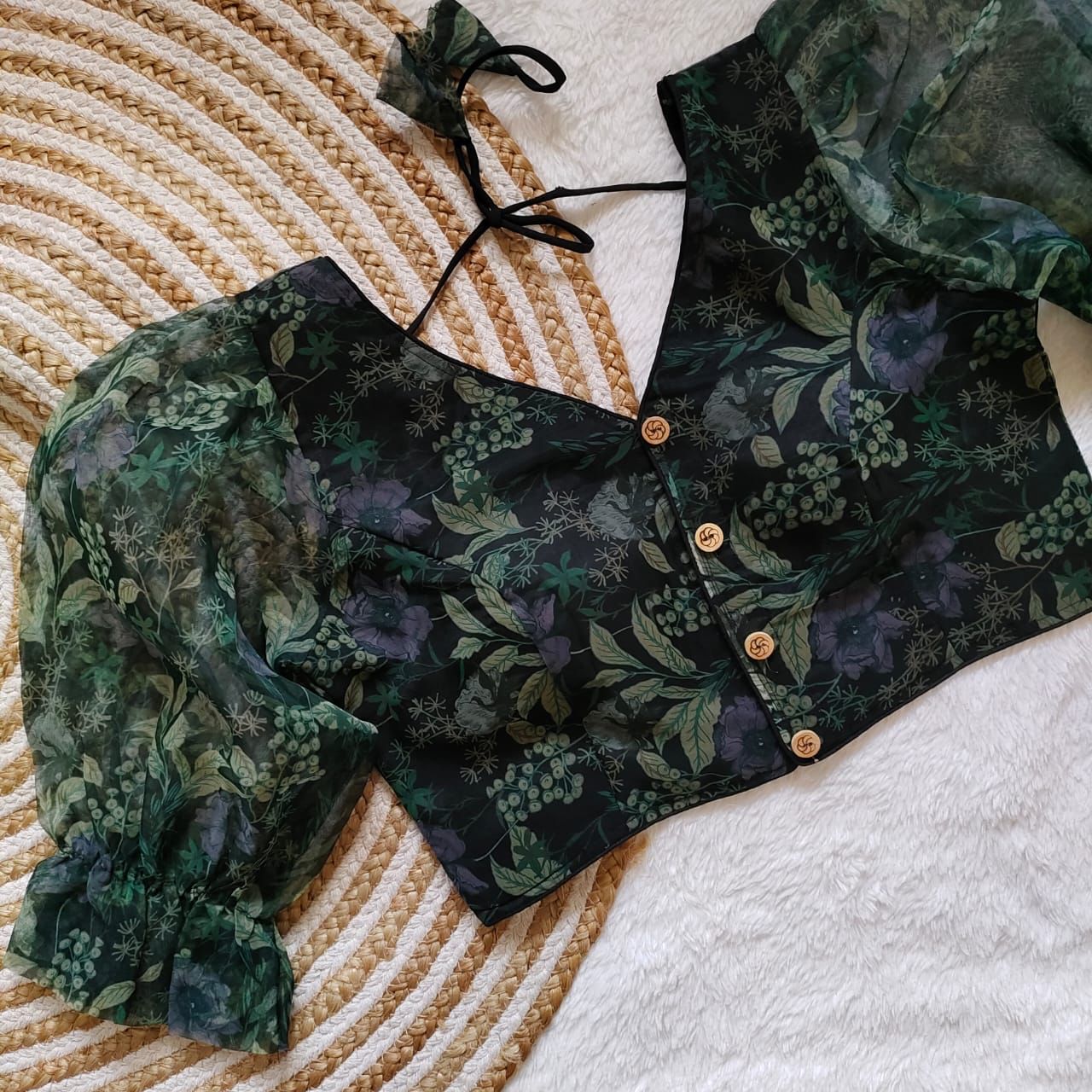 Beautiful Designer Organza silk Blouse