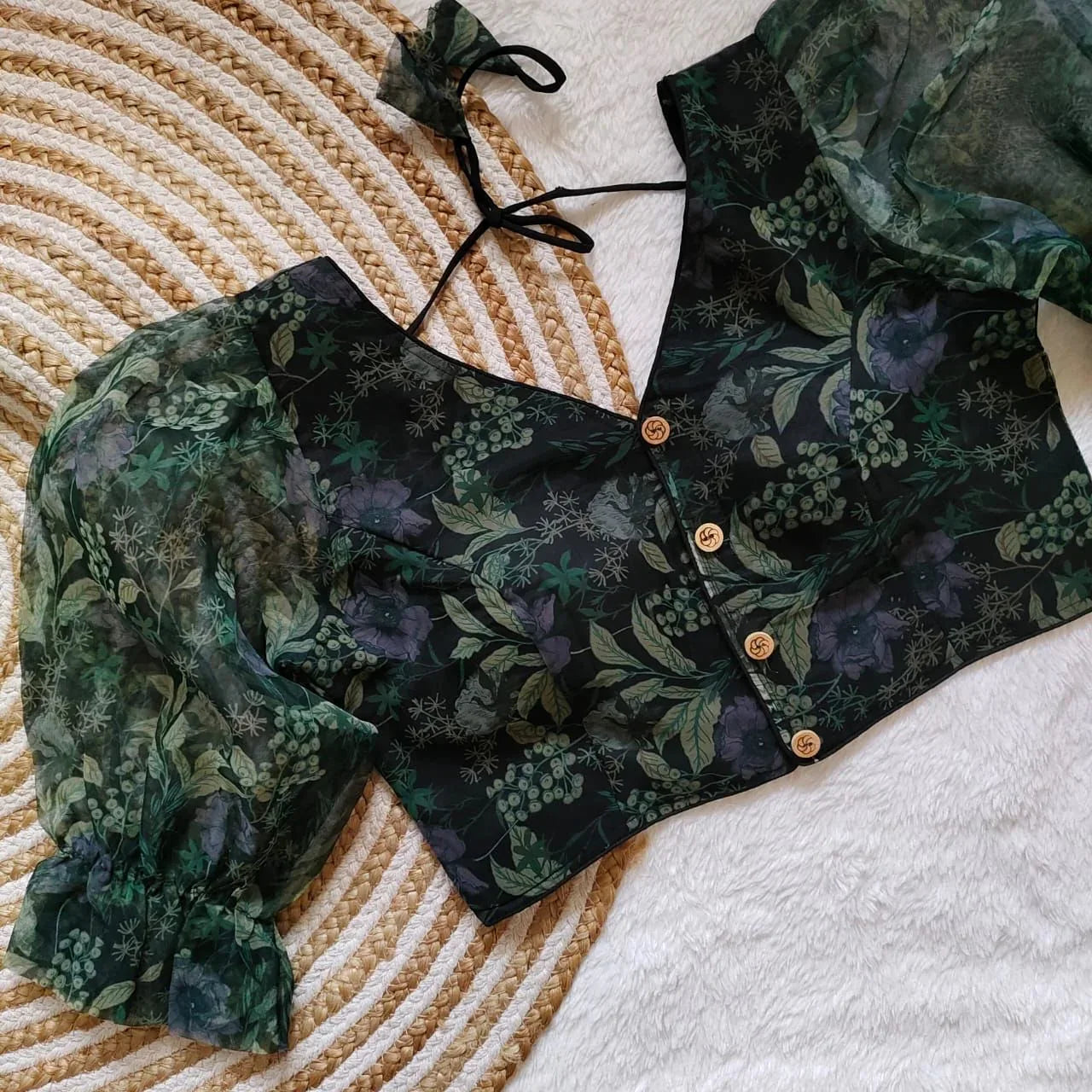 Beautiful Designer Organza silk Blouse