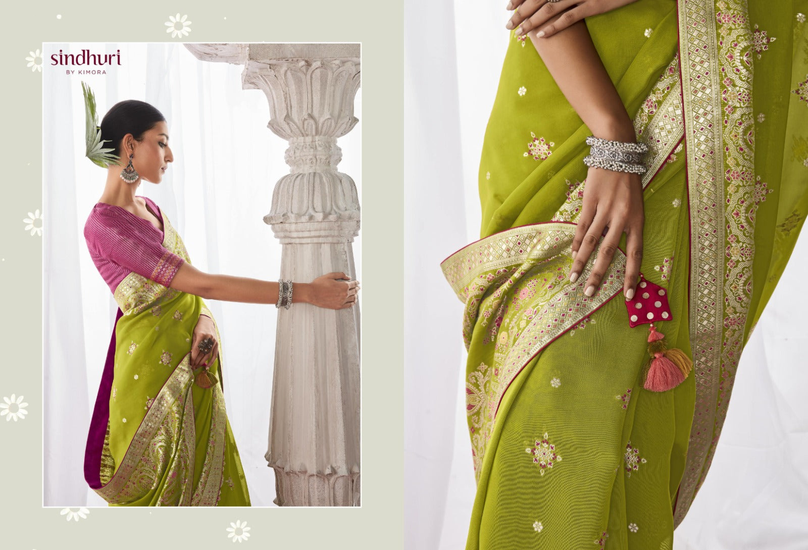 Kimora Asiana Designer Kora Silk Saree Design 252