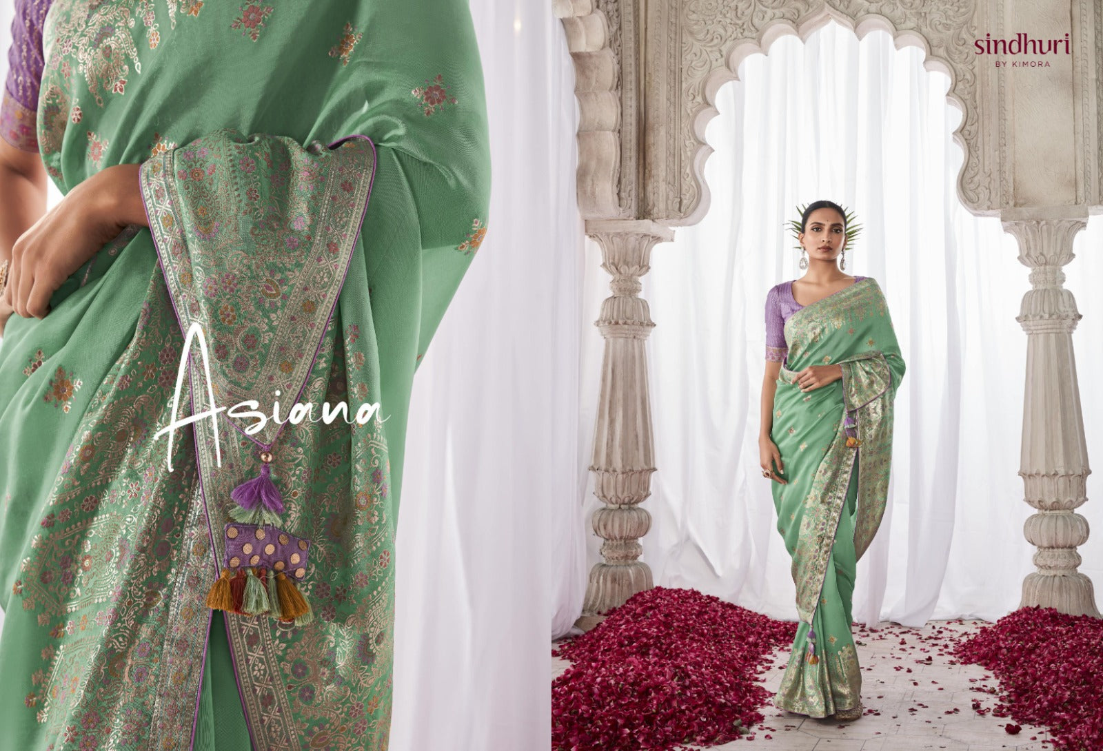 Kimora Asiana Designer Kora Silk Saree Design 256