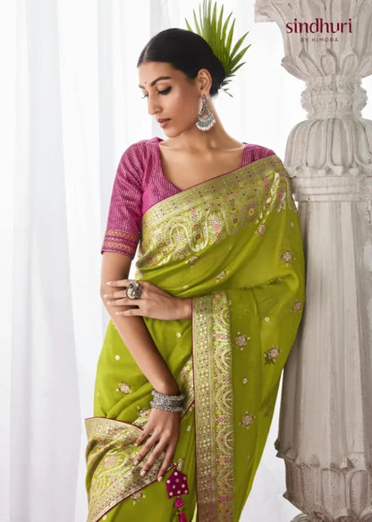 Kimora Asiana Designer Kora Silk Saree Design 252