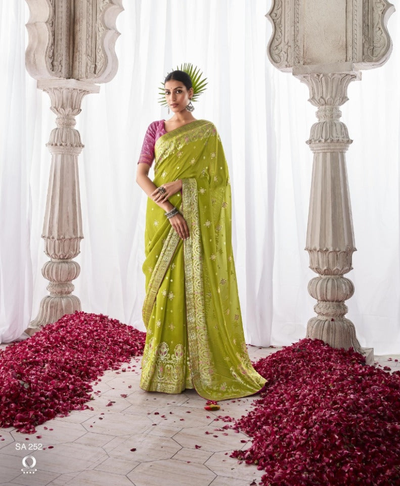 Kimora Asiana Designer Kora Silk Saree Design 252