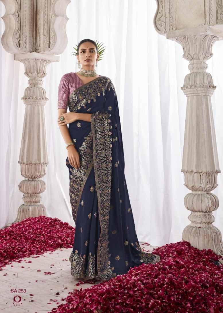 Kimora Asiana Designer Kora Silk Saree Design 253