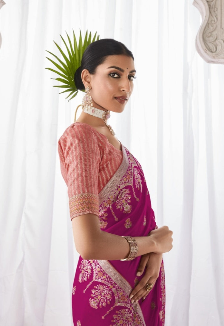 Kimora Asiana Designer Kora Silk Saree Design 255