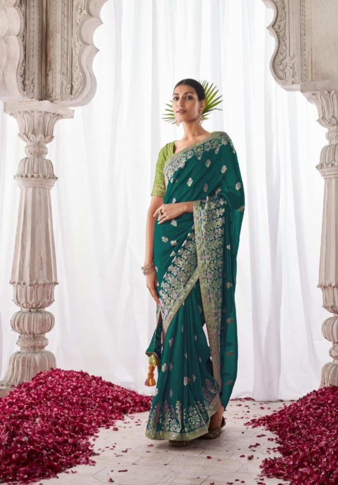 Kimora Asiana Designer Kora Silk Saree Design 250