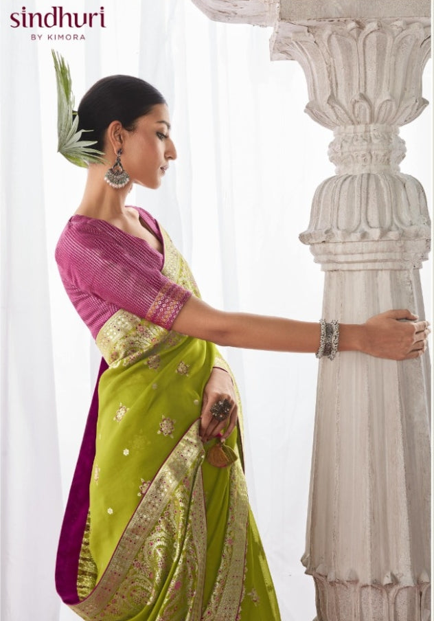 Kimora Asiana Designer Kora Silk Saree Design 252