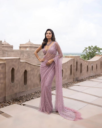 Bollywood Block Buster Sequins Saree 3384