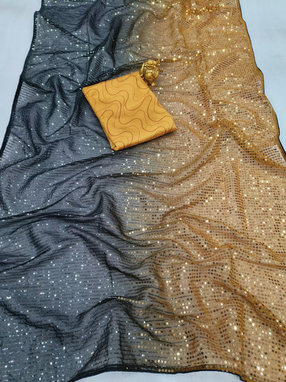 Bollywood Block Buster Sequins Saree 3373
