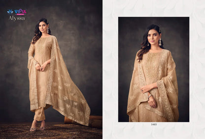 Vipul Fashion Alyssa Series 5481-5486 Organza Suit (2400x06)