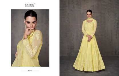 Sayuri Qurbat Series 5370-5372 Real Georgette Gown With Dupatta (2499x03)