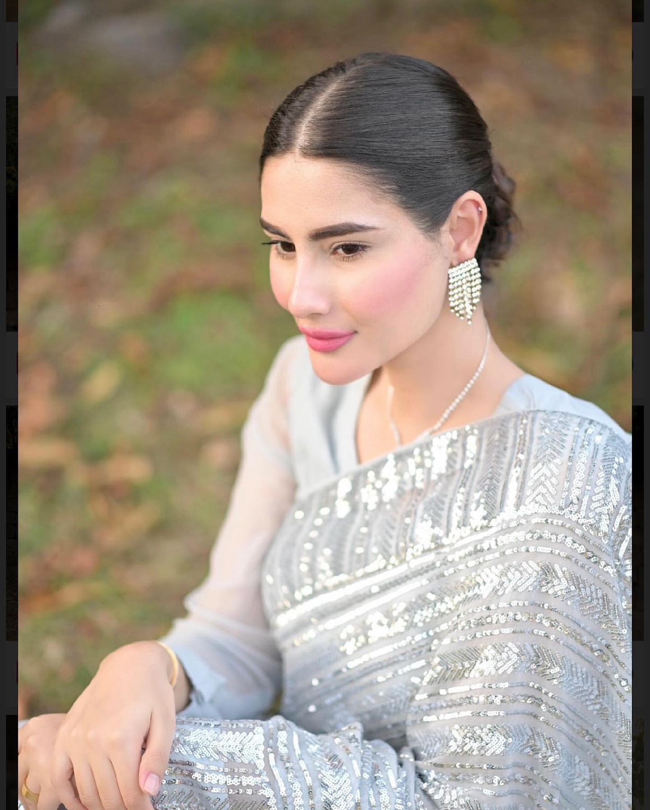 Beautiful Designer Heavy Georgette Exclusive Sequanc Saree Design 5225