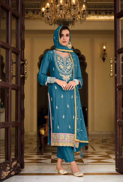 Eba Ayat 1632-1634 Series Heavy Chinon Embroidery Work Salwar Suits (1699x3)