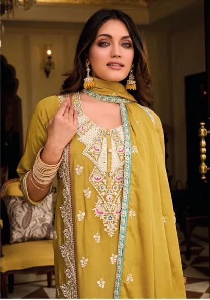 Eba Ayat 1632-1634 Series Heavy Chinon Embroidery Work Salwar Suits (1699x3)