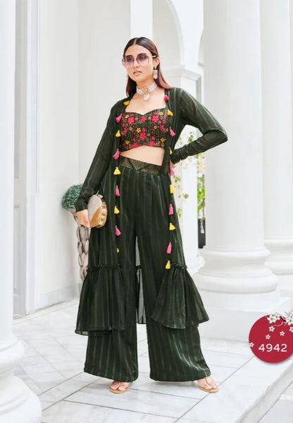 Koti Style Palazzo Co-Ords Set Style Collection Shubhkala Flory Vol 38 Weatern Wear