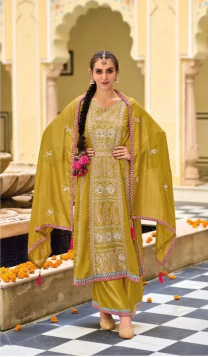 Eba Diva Premium Silk With Emboidery Work Salwar Suits 1649-1650 Series (2299x02)