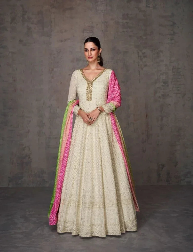 Sayuri Qurbat Series 5370-5372 Real Georgette Gown With Dupatta (2499x03)