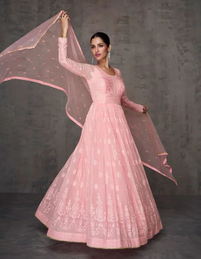 Sayuri Qurbat Series 5370-5372 Real Georgette Gown With Dupatta (2499x03)
