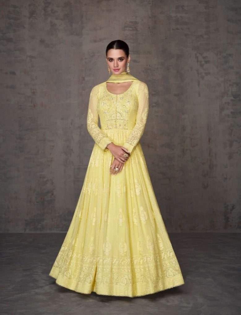 Sayuri Qurbat Series 5370-5372 Real Georgette Gown With Dupatta (2499x03)