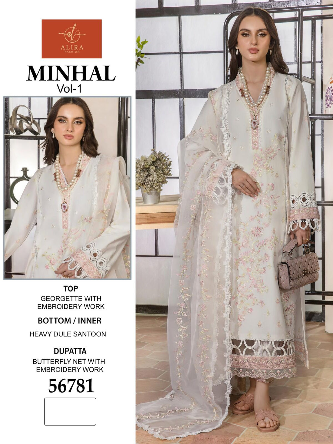 Minhal Vol-1 By Alira 56780 To 56781 Series Beautiful Festive Suits (1329x02)