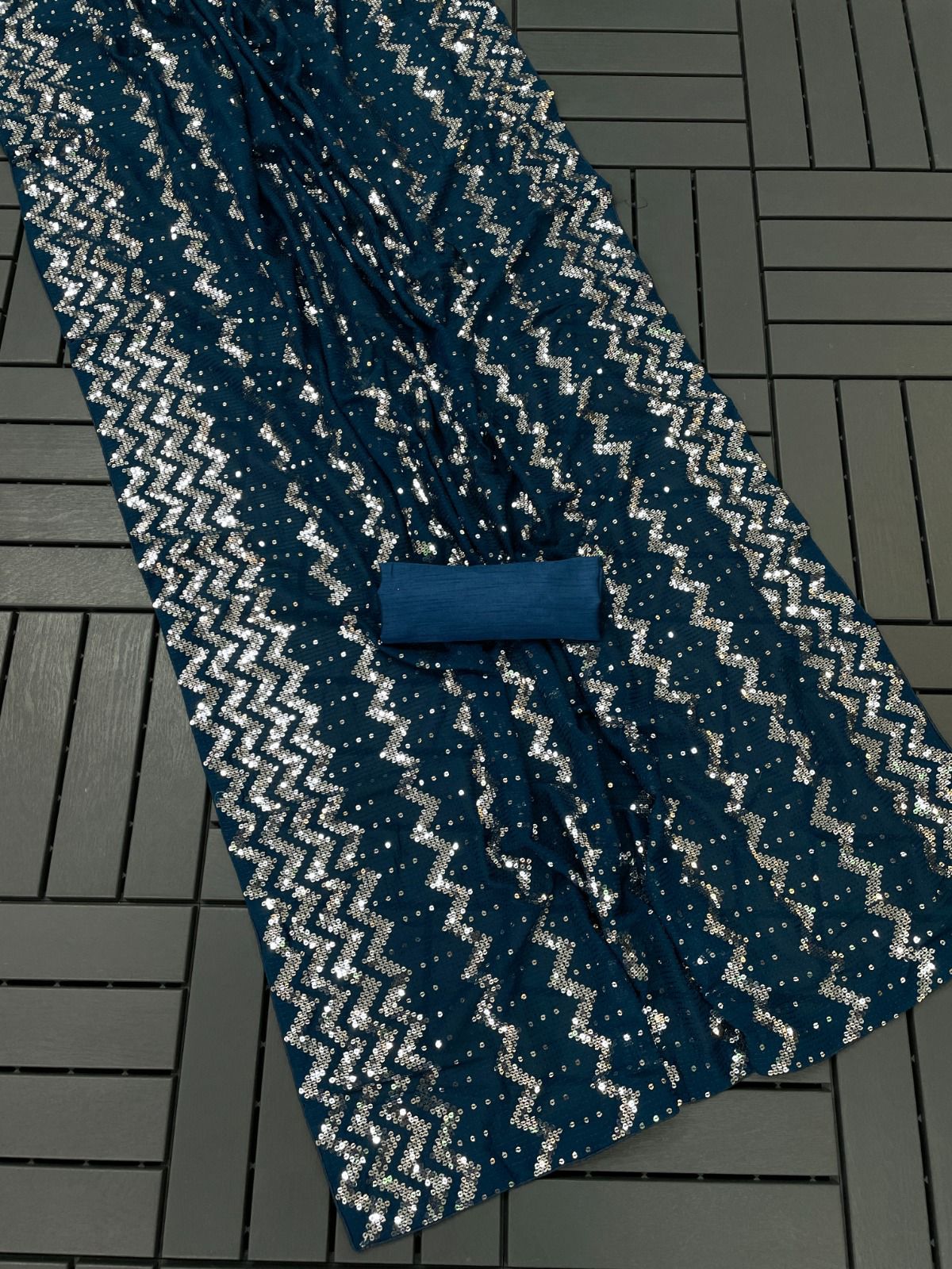 Beautiful Designer Heavy Georgette Exclusive Sequanc Saree