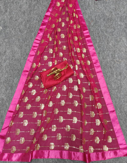 Beautiful Designer Heavy Georgette Sequanc Saree