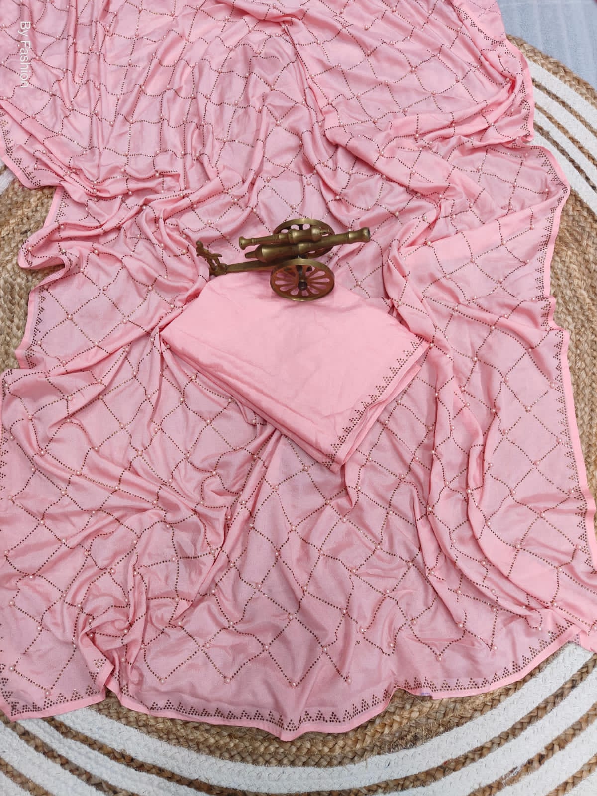 Beautiful Designer Heavy Georgette Sequanc Saree