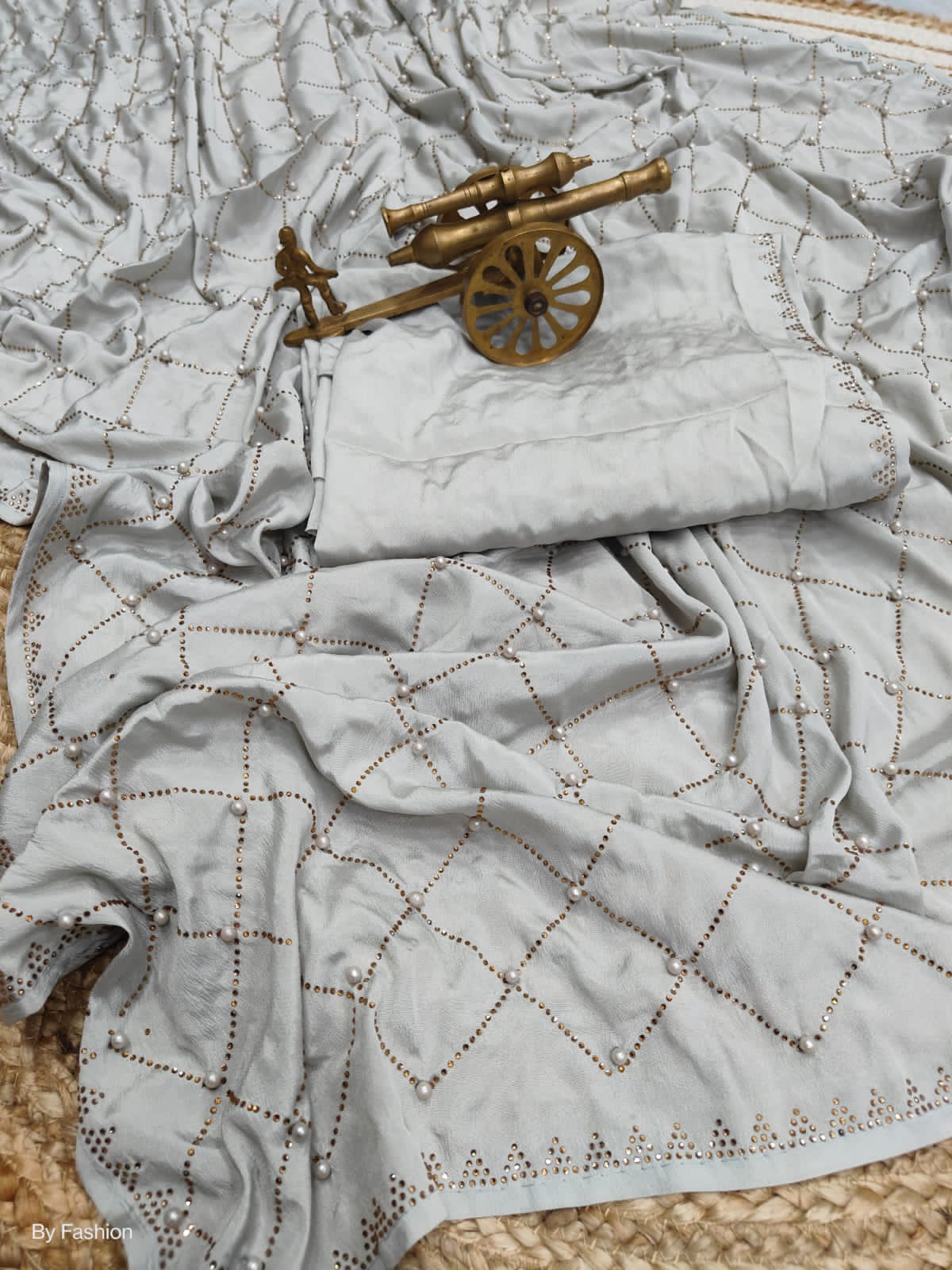 Beautiful Designer Heavy Georgette Sequanc Saree